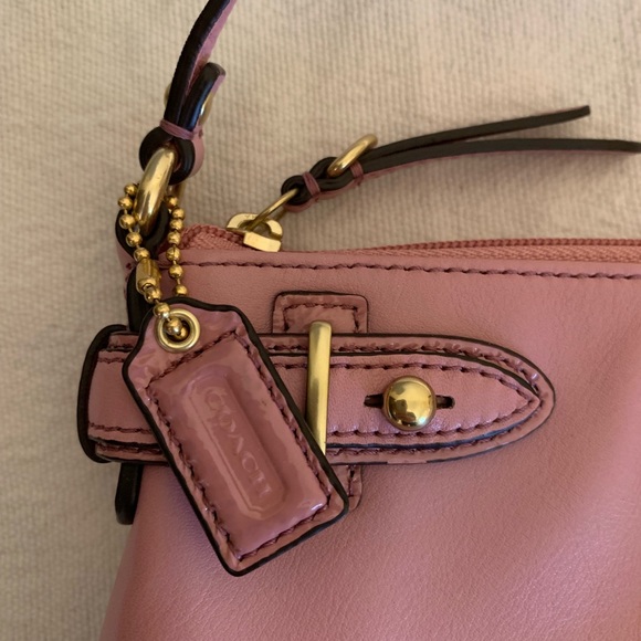 Coach Pink Leather Purse/Wristlet - Picture 4 of 7